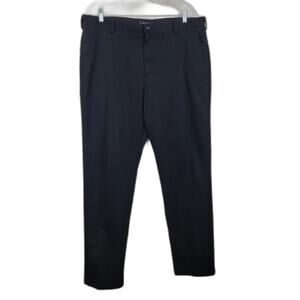 Van Heusen Mens Pants Black Size 38x34 Classic Cotton Dress Work Trousers